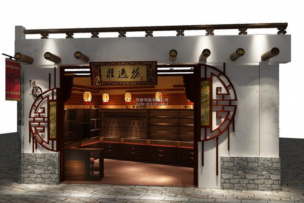 成都古玩店鋪門頭怎樣裝修設(shè)計(jì)才好？